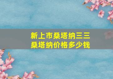 新上市桑塔纳三三桑塔纳价格多少钱