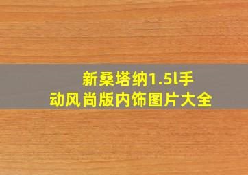 新桑塔纳1.5l手动风尚版内饰图片大全