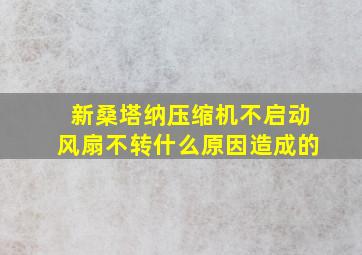 新桑塔纳压缩机不启动风扇不转什么原因造成的