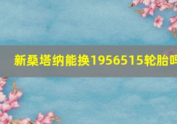 新桑塔纳能换1956515轮胎吗