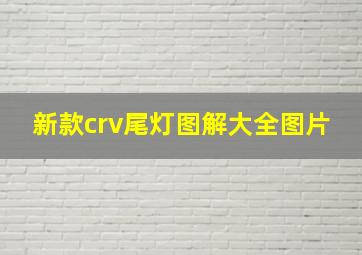 新款crv尾灯图解大全图片