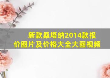 新款桑塔纳2014款报价图片及价格大全大图视频