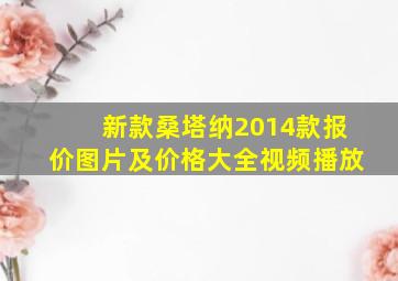 新款桑塔纳2014款报价图片及价格大全视频播放