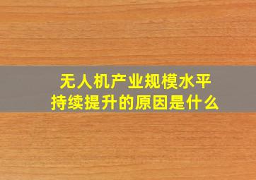 无人机产业规模水平持续提升的原因是什么