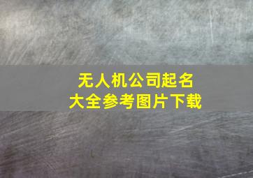 无人机公司起名大全参考图片下载