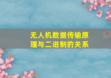 无人机数据传输原理与二进制的关系