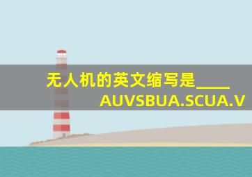 无人机的英文缩写是____AUVSBUA.SCUA.V