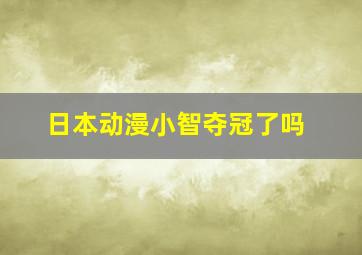 日本动漫小智夺冠了吗