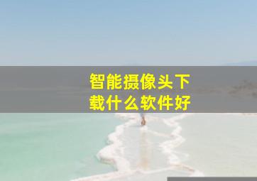 智能摄像头下载什么软件好