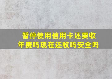 暂停使用信用卡还要收年费吗现在还收吗安全吗