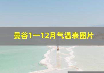 曼谷1一12月气温表图片