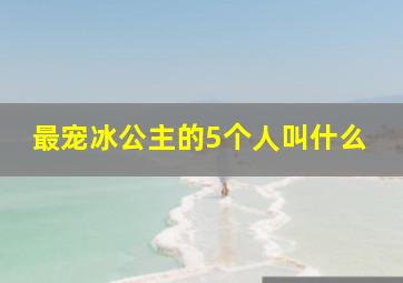 最宠冰公主的5个人叫什么