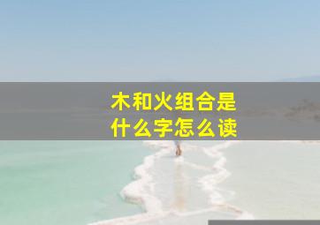 木和火组合是什么字怎么读