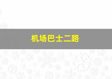 机场巴士二路