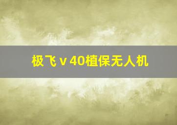 极飞ⅴ40植保无人机