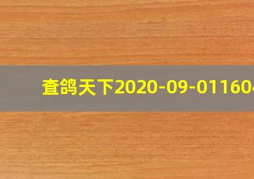 査鸽天下2020-09-0116044