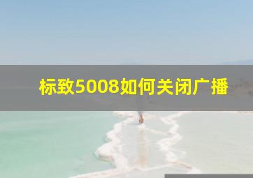 标致5008如何关闭广播