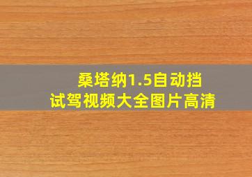 桑塔纳1.5自动挡试驾视频大全图片高清