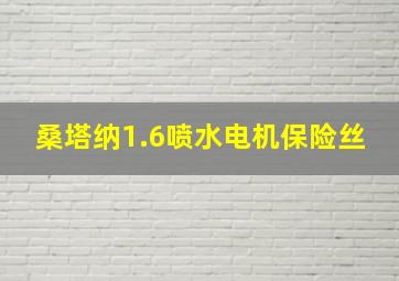 桑塔纳1.6喷水电机保险丝