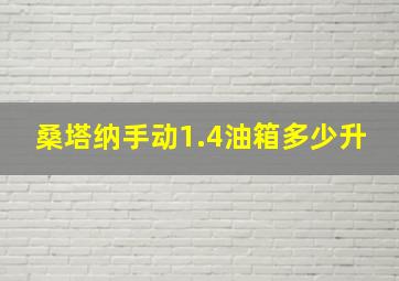 桑塔纳手动1.4油箱多少升