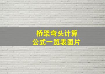 桥架弯头计算公式一览表图片