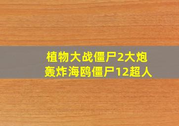 植物大战僵尸2大炮轰炸海鸥僵尸12超人