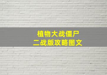 植物大战僵尸二战版攻略图文