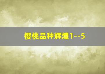 樱桃品种辉煌1--5