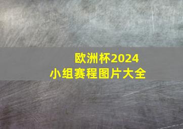 欧洲杯2024小组赛程图片大全