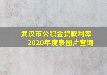 武汉市公积金贷款利率2020年度表图片查询