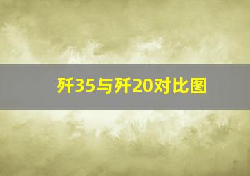 歼35与歼20对比图