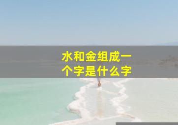 水和金组成一个字是什么字