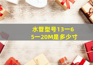 水管型号13一65一20M是多少寸