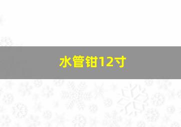 水管钳12寸