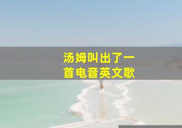 汤姆叫出了一首电音英文歌