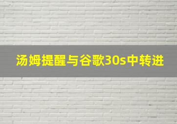 汤姆提醒与谷歌30s中转进