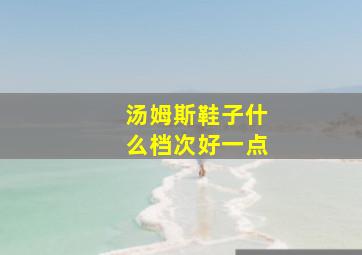 汤姆斯鞋子什么档次好一点