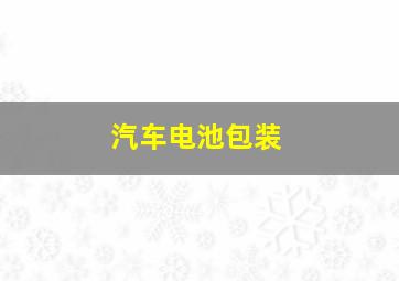 汽车电池包装