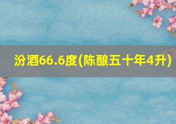 汾酒66.6度(陈酿五十年4升)