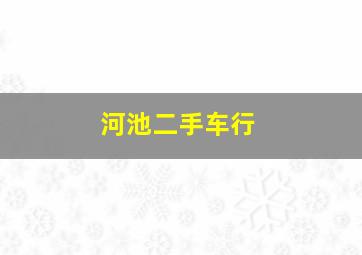 河池二手车行