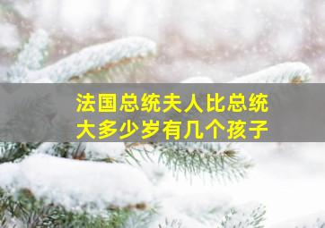 法国总统夫人比总统大多少岁有几个孩子