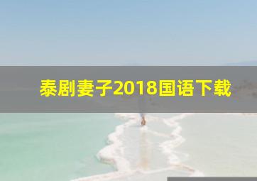 泰剧妻子2018国语下载