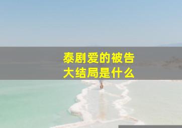 泰剧爱的被告大结局是什么