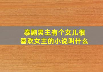 泰剧男主有个女儿很喜欢女主的小说叫什么