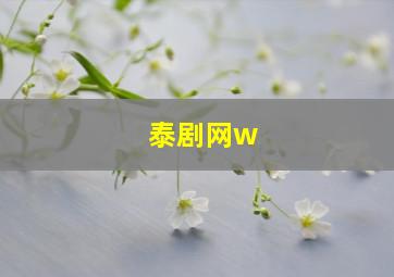 泰剧网w