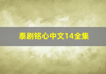 泰剧铭心中文14全集