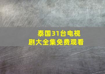 泰国31台电视剧大全集免费观看