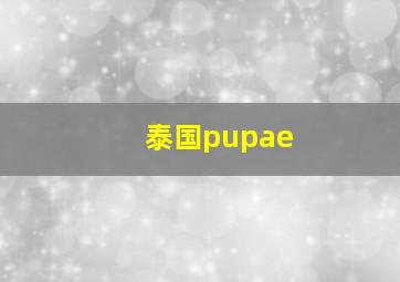 泰国pupae