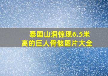 泰国山洞惊现6.5米高的巨人骨骸图片大全