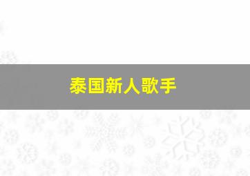 泰国新人歌手